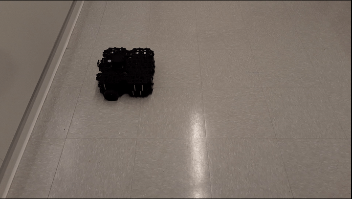 Turtlebot3 in front of wall