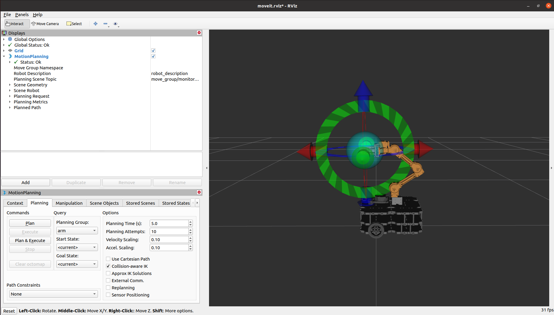 RViz for physical TB3.