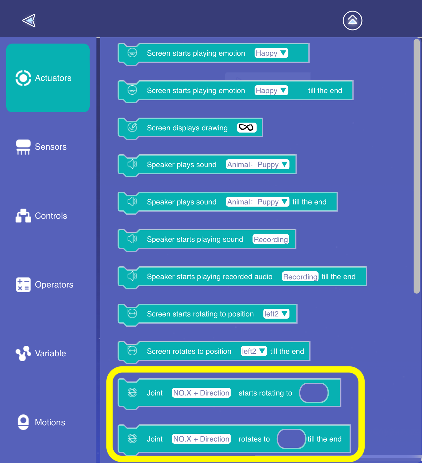 Exercise 2 Actuator Options